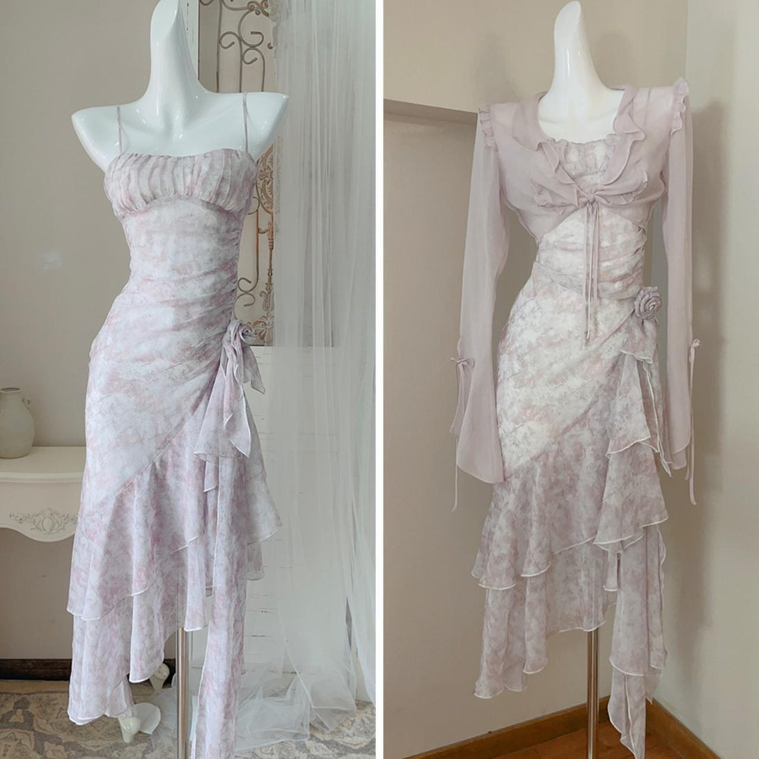 pink elegant prom dresses