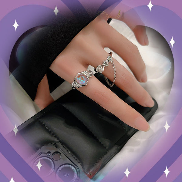 Aurora Gemstone Ring Set