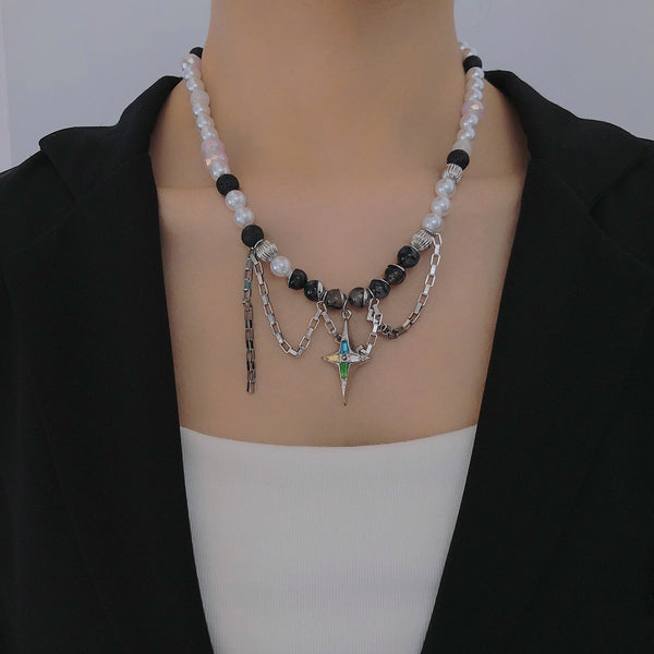 Minimalist Style Astral Beaded Necklace